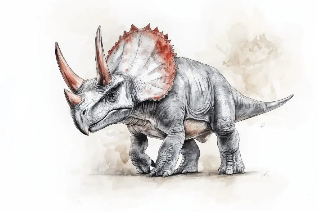 Digital Art - Triceratops - #01