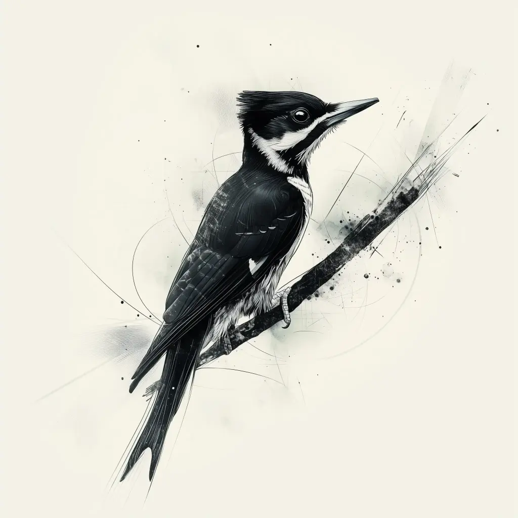 Digital Art - Woodpecker - #02