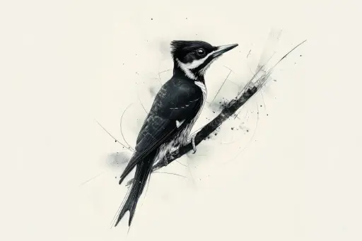 Digital Art - Woodpecker - #02