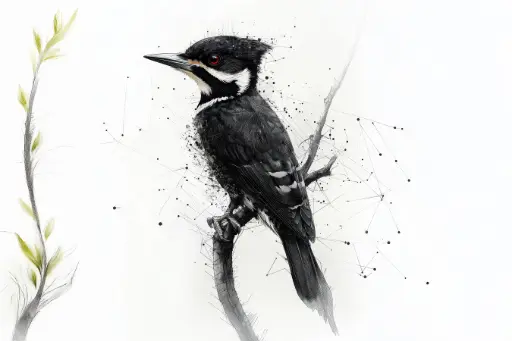 Digital Art - Woodpecker - #03