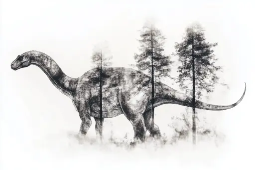 Digital Art - Brontosaurus- #02